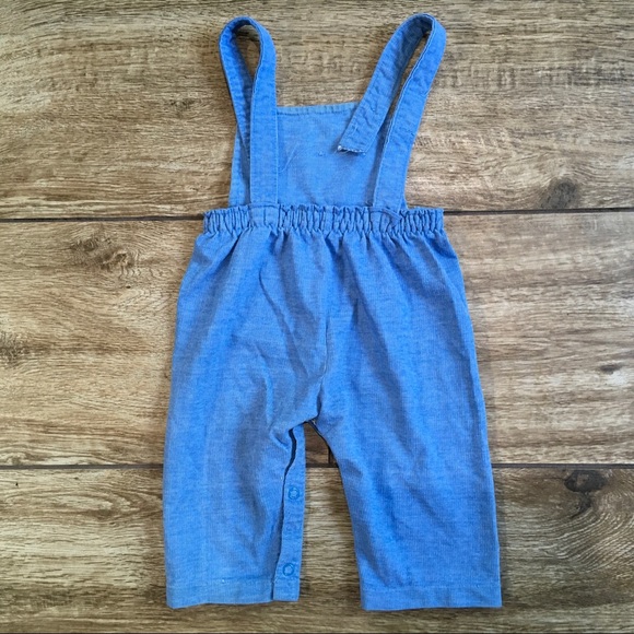 Vintage Baby Boys Carters Overalls Romper - Picture 2 of 5